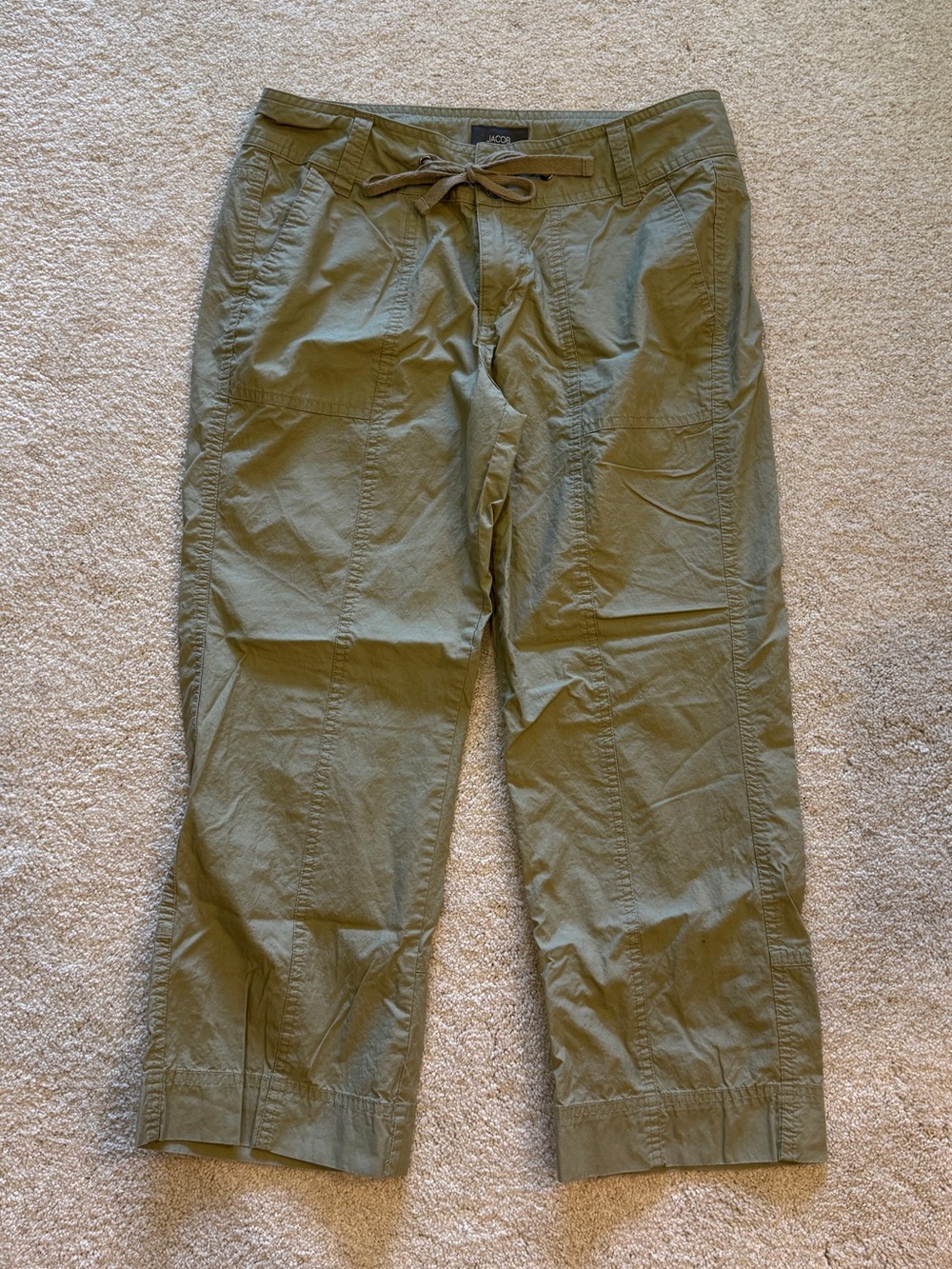 Jacob Olive Cargo Drawstring Men’s Pants